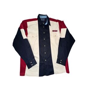 Wrangler Western Shirts Mens X-Large Pearl Snap Vintage‎